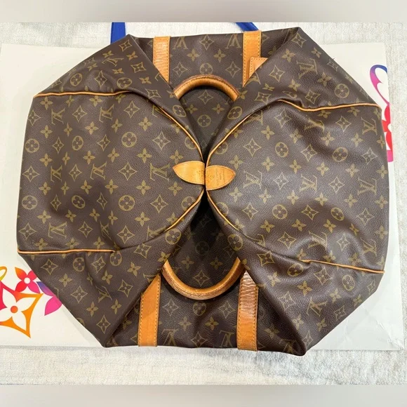 ❌SOLD❌Louis Vuitton Monogram Keepall 50 FEDEX 3922 8193 1116 - Picture 9 of 14